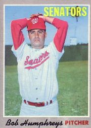1970 Topps Baseball Cards      538     Bob Humphreys